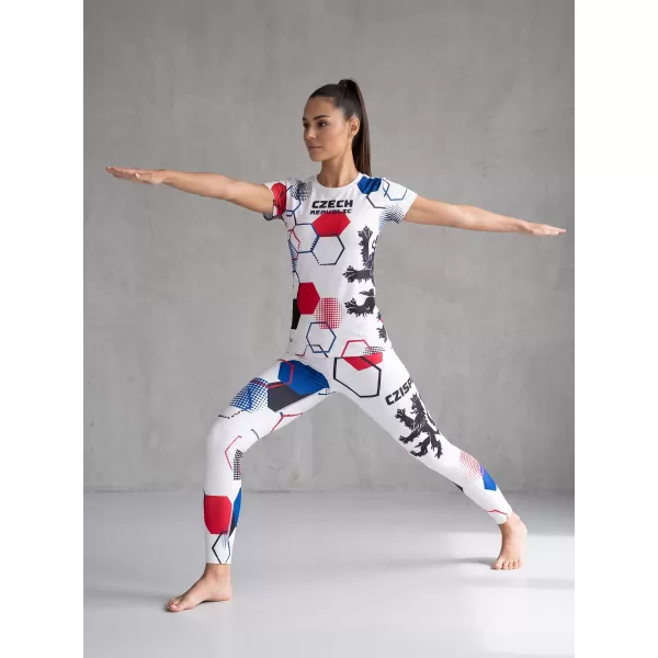  Női hosszú, prémium funkcionális leggings ALTISPORT VOJ/ALW036LEG01 HEXA FEHÉR 