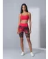 Női prémium funkcionális leggings térd felett ALTISPORT VOJ/ALW045LEG02 PIROS ÉS FEKETE