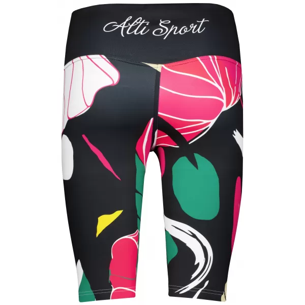  Női prémium funkcionális leggings térd felett ALTISPORT VOJ/ALW042LEG02 FEKETE 