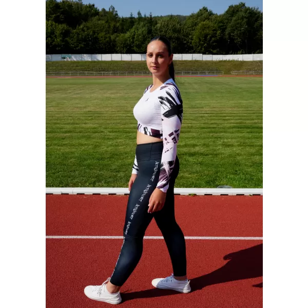  Női prémium, hosszú ujjú funkcionális crop felső ALTISPORT VOJ/ALW039TR04 FEHÉR 