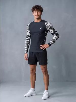 Férfi funkcionális tömörítés T -piró prémium ALTISPORT VOJ/ALM038TR03 FEKETE -FEHÉR