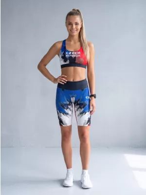 Női prémium funkcionális leggings térd felett ALTISPORT VOJ/ALW036LEG02 CSÍKOK