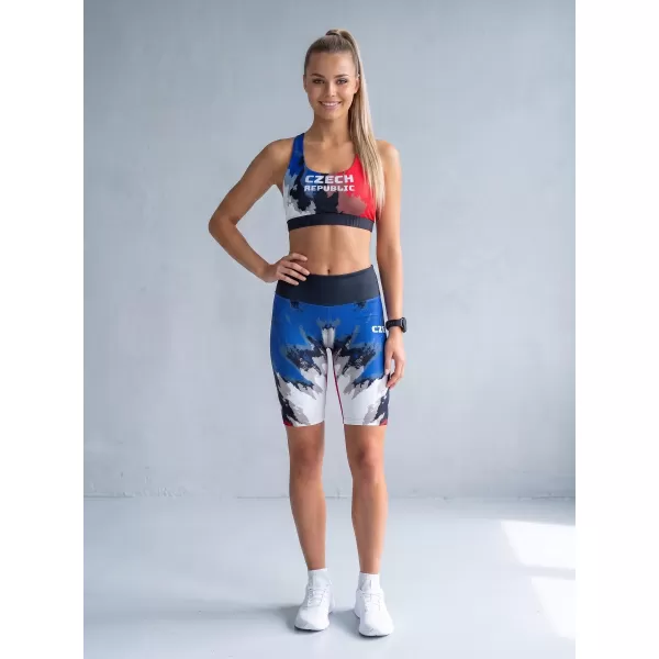  Női prémium funkcionális leggings térd felett ALTISPORT VOJ/ALW036LEG02 CSÍKOK 