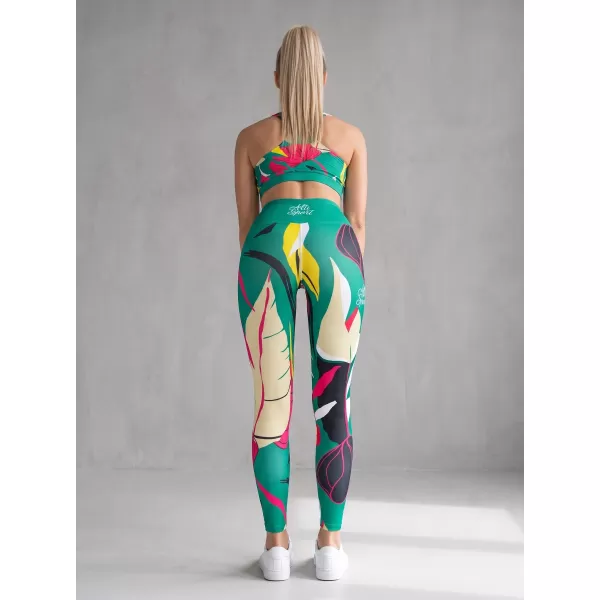  Női hosszú, prémium funkcionális leggings ALTISPORT VOJ/ALW042LEG01 ZÖLD 