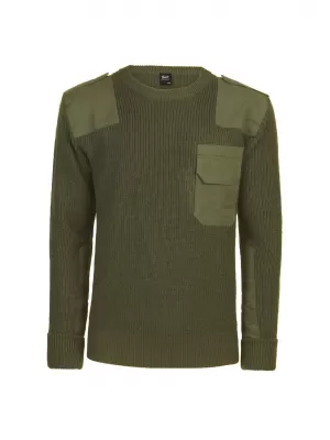 Férfi pulóver BRANDIT MILITARY BD5018 OLAJBOGYÓ