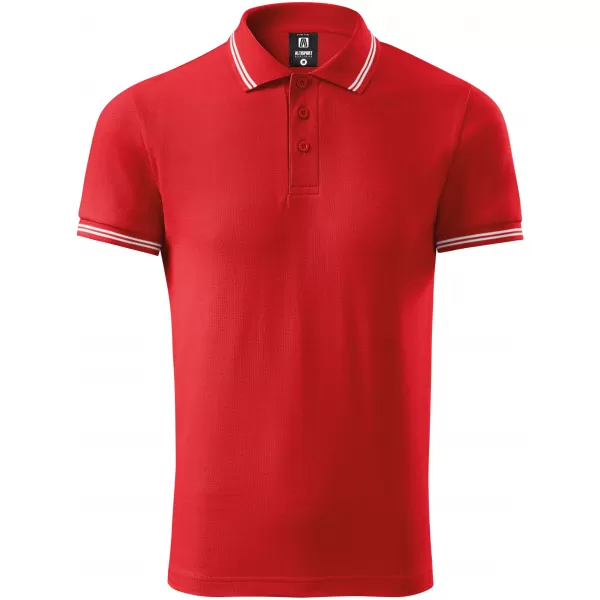  Férfi póló gallérral ALTISPORT NoPrint NP/ALM912 PIROS 