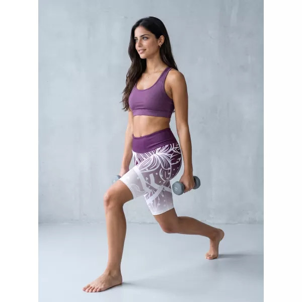  Női prémium funkcionális leggings térd felett ALTISPORT VOJ/ALW045LEG02 LILA/FEHÉR 