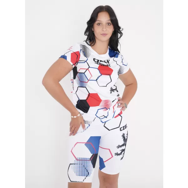  Női prémium funkcionális leggings térd felett ALTISPORT VOJ/ALW036LEG02 HEXA FEHÉR 