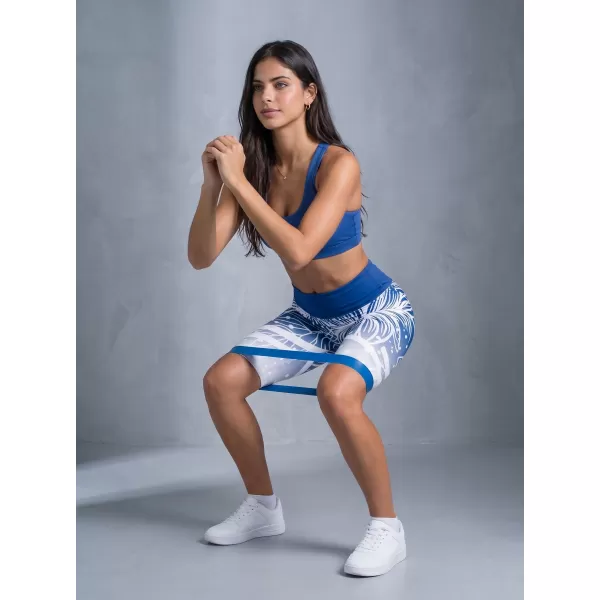  Női prémium funkcionális leggings térd felett ALTISPORT VOJ/ALW045LEG02 SÖTÉTKÉK/FEHÉR 