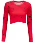 Női prémium, hosszú ujjú funkcionális crop felső ALTISPORT VOJ/ALW034TR04 PIROS