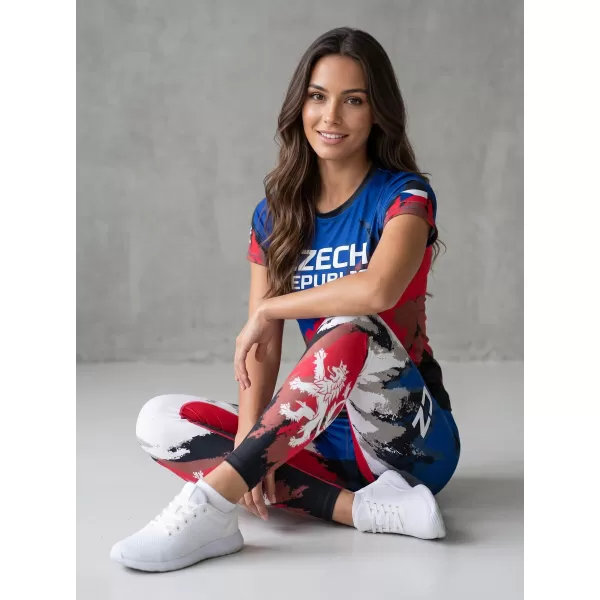  Női hosszú, prémium funkcionális leggings ALTISPORT VOJ/ALW036LEG01 CSÍKOK 