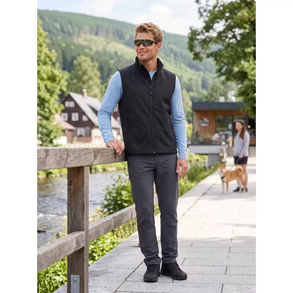  Férfi softshell mellény ALTISPORT NoPrint NP/ALM8211NJ FEKETE/FEKETE 