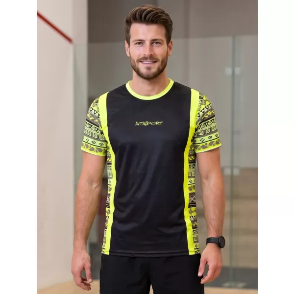  Férfi funkcionális prémium póló ALTISPORT VOJ/ALM043TR01 NEON SÁRGA 