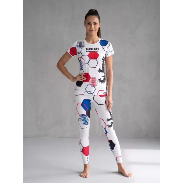  Női hosszú, prémium funkcionális leggings ALTISPORT VOJ/ALW036LEG01 HEXA FEHÉR 