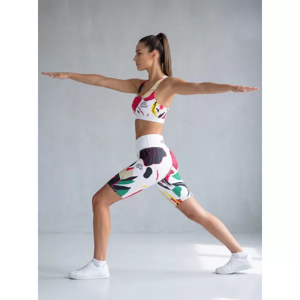  Női prémium funkcionális leggings térd felett ALTISPORT VOJ/ALW042LEG02 FEHÉR 