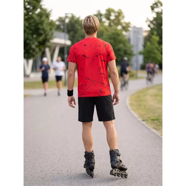  Férfi funkcionális prémium póló ALTISPORT VOJ/ALM034TR01 PIROS 