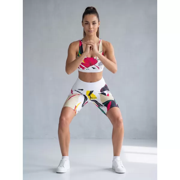  Női prémium funkcionális leggings térd felett ALTISPORT VOJ/ALW042LEG02 FEHÉR 