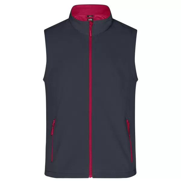  Férfi softshell mellény ALTISPORT NoPrint NP/ALM8211NJ VASSZÜRKE/PIROS 