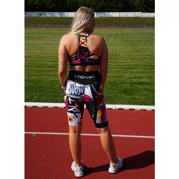  Női prémium sportmelltartó ALTISPORT VOJ/ALW041POD01 FEKETE 