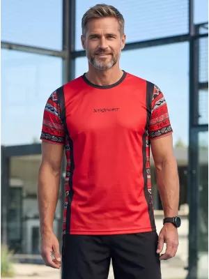 Férfi funkcionális prémium póló ALTISPORT VOJ/ALM043TR01 PIROS