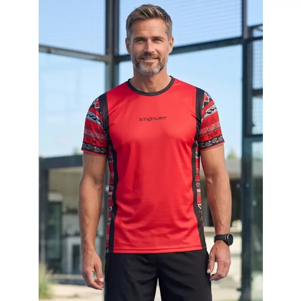  Férfi funkcionális prémium póló ALTISPORT VOJ/ALM043TR01 PIROS 