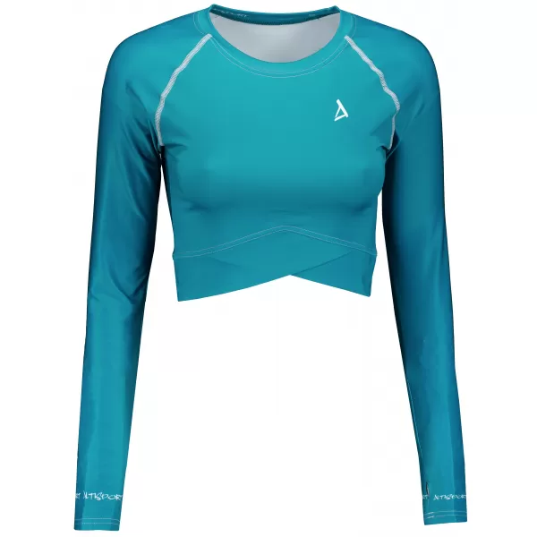  Női prémium, hosszú ujjú funkcionális crop felső ALTISPORT VOJ/ALW000TR04 KEROZIN 