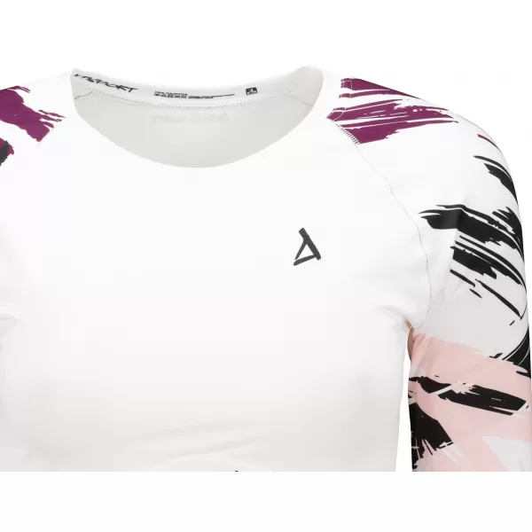  Női prémium, hosszú ujjú funkcionális crop felső ALTISPORT VOJ/ALW039TR04 FEHÉR 