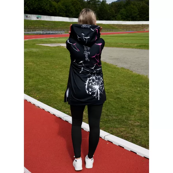 Prémium funkcionális női pulóver ALTISPORT VOJ/ALW035MI03 FEKETE/RÓZSASZÍN 
