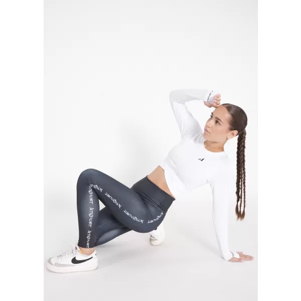  Női prémium, hosszú ujjú funkcionális crop felső ALTISPORT VOJ/ALW000TR04 FEHÉR 