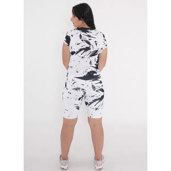  Női prémium funkcionális leggings térd felett ALTISPORT VOJ/ALW036LEG02 ABSZTRAKCIÓ 