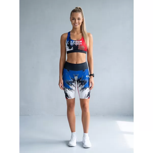  Női prémium funkcionális leggings térd felett ALTISPORT VOJ/ALW036LEG02 CSÍKOK 