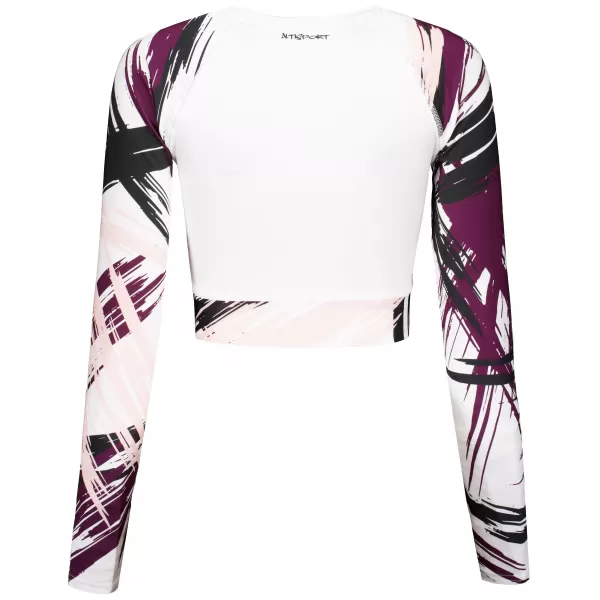  Női prémium, hosszú ujjú funkcionális crop felső ALTISPORT VOJ/ALW039TR04 FEHÉR 