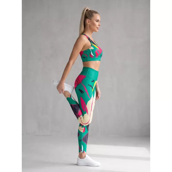  Női hosszú, prémium funkcionális leggings ALTISPORT VOJ/ALW042LEG01 ZÖLD 