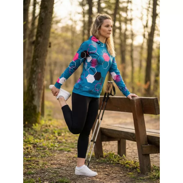  Prémium funkcionális női pulóver ALTISPORT VOJ/ALW037MI01 KEROZIN/RÓZSASZÍN 