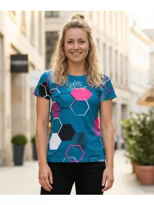 Prémium funkcionális női póló ALTISPORT VOJ/ALW037TR01 KEROZIN/RÓZSASZÍN
