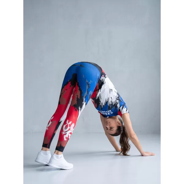  Női hosszú, prémium funkcionális leggings ALTISPORT VOJ/ALW036LEG01 CSÍKOK 