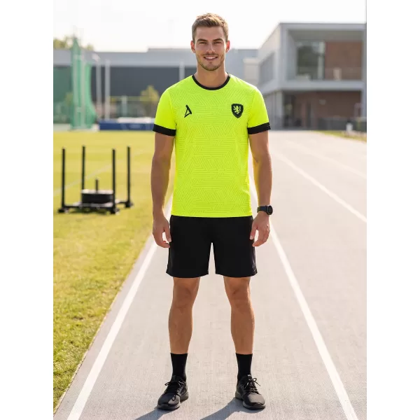  Férfi funkcionális prémium póló ALTISPORT VOJ/ALM040TR01 NEON SÁRGA 