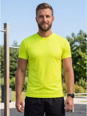 Férfi funkcionális póló ALTISPORT NoPrint NP/ALM421 NEON SÁRGA
