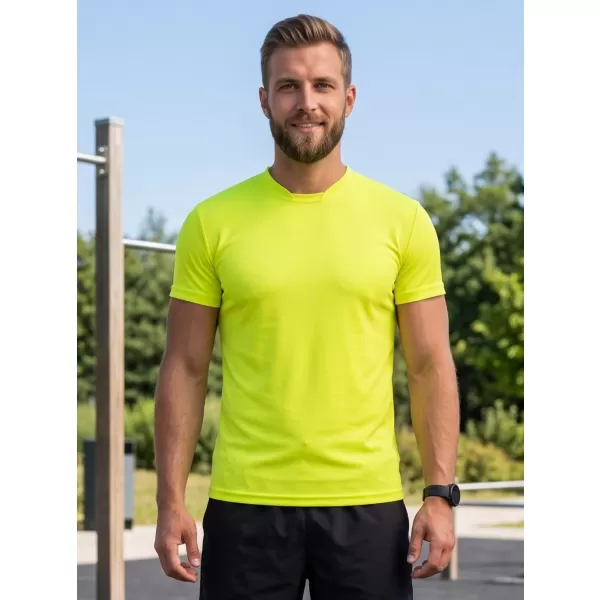  Férfi funkcionális póló ALTISPORT NoPrint NP/ALM421 NEON SÁRGA 