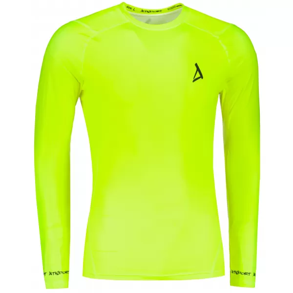  Férfi prémium funkcionális kompressziós póló ALTISPORT VOJ/ALM000TR03 NEON SÁRGA 