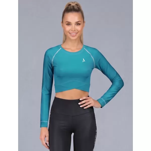  Női prémium, hosszú ujjú funkcionális crop felső ALTISPORT VOJ/ALW000TR04 KEROZIN 