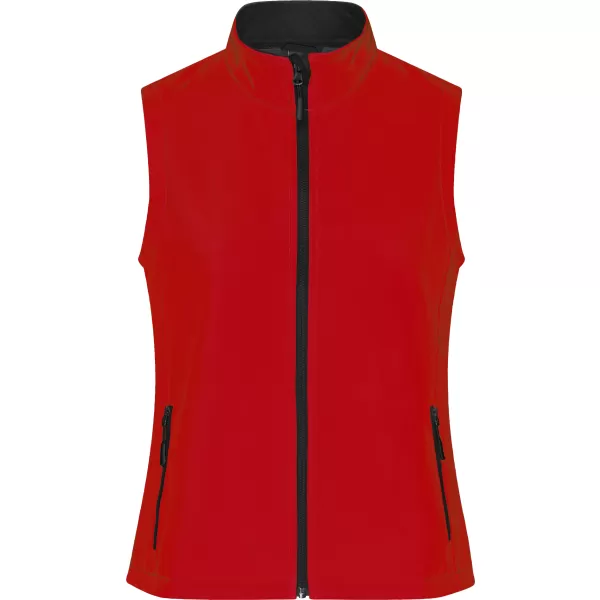  Női softshell mellény ALTISPORT NoPrint NP/ALW7211NJ PIROS FEKETE 