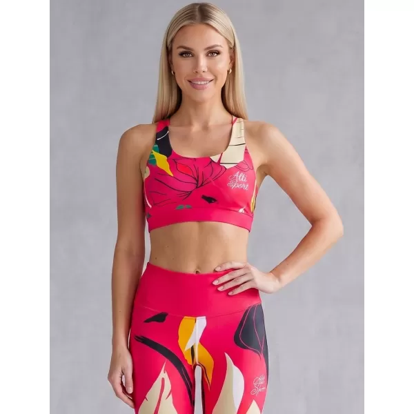  Női prémium sportmelltartó ALTISPORT VOJ/ALW042POD01 RÓZSASZÍN 