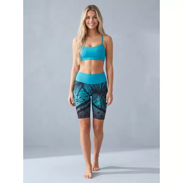  Női prémium funkcionális leggings térd felett ALTISPORT VOJ/ALW045LEG02 SMARAGD/FEKETE 