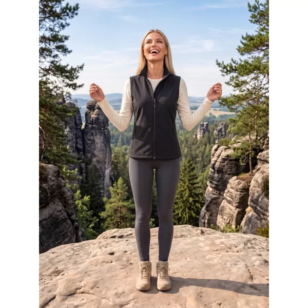  Női softshell mellény ALTISPORT NoPrint NP/ALW7211NJ FEKETE/FEKETE 
