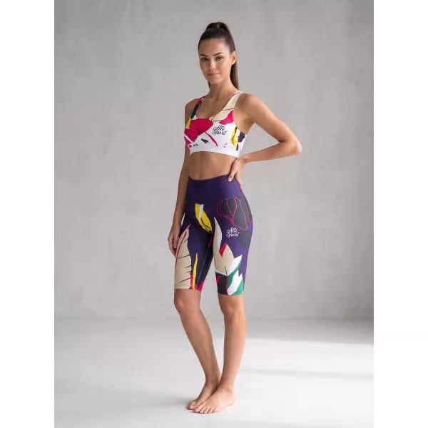  Női prémium funkcionális leggings térd felett ALTISPORT VOJ/ALW042LEG02 SÖTÉTKÉK 
