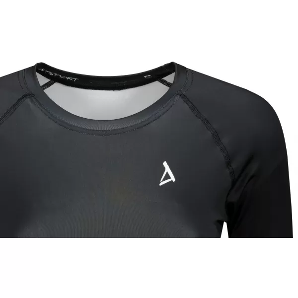  Női prémium, hosszú ujjú funkcionális crop felső ALTISPORT VOJ/ALW000TR04 FEKETE 