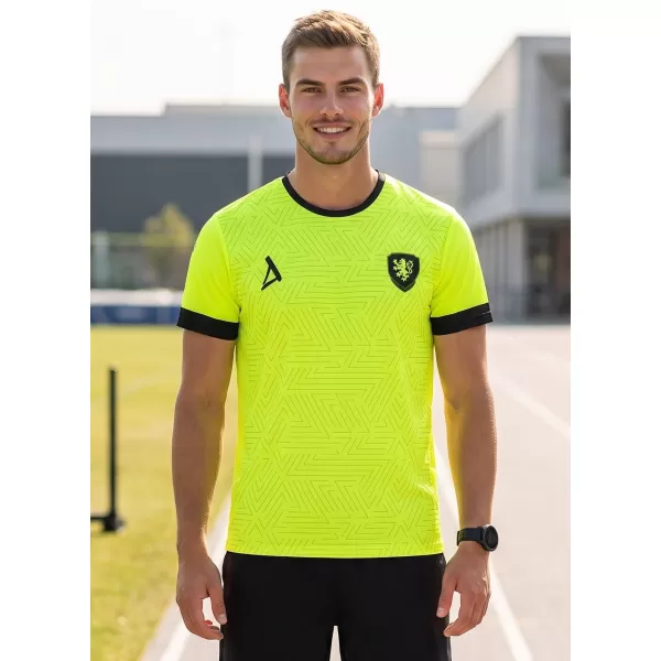  Férfi funkcionális prémium póló ALTISPORT VOJ/ALM040TR01 NEON SÁRGA 