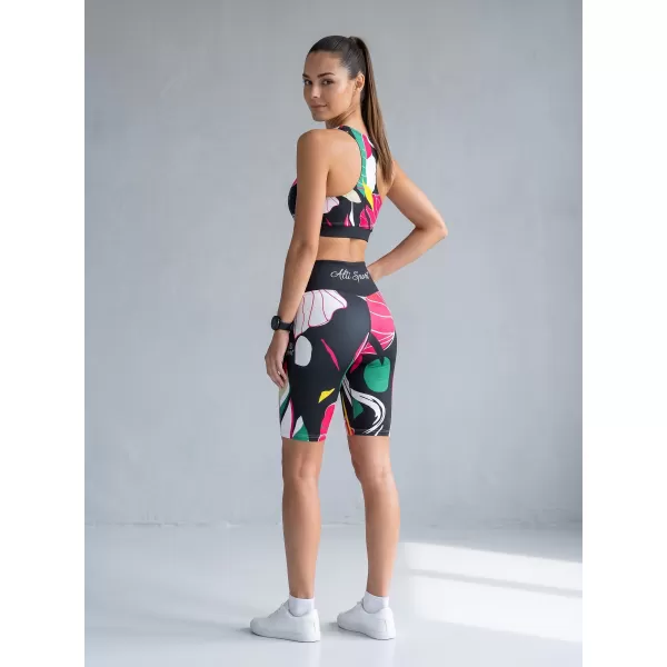  Női prémium funkcionális leggings térd felett ALTISPORT VOJ/ALW042LEG02 FEKETE 