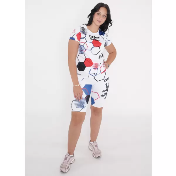  Női prémium funkcionális leggings térd felett ALTISPORT VOJ/ALW036LEG02 HEXA FEHÉR 